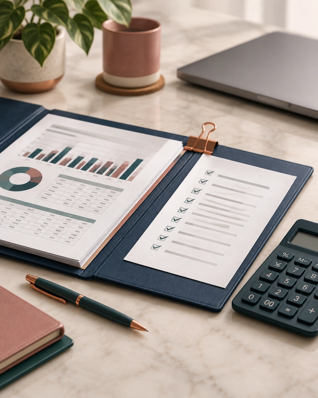Organized financial records after a bookkeeping cleanup