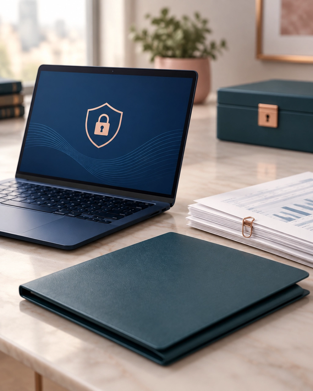 Secure document exchange for a bookkeeping cleanup